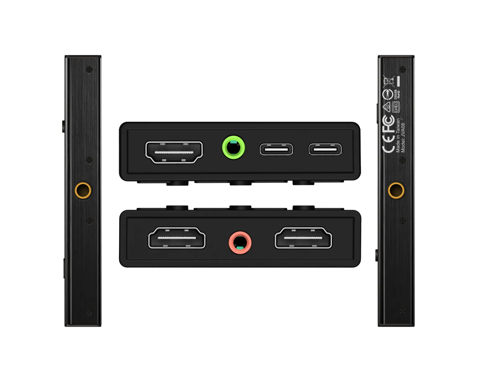 Dual HDMI Video Capture, 2 HDMI to USB-C with Power Delivery 60W