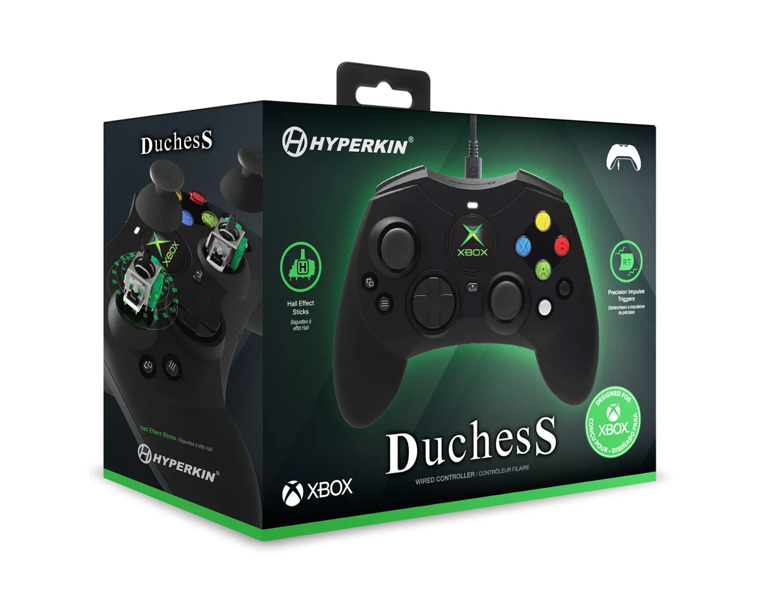 DuchesS Wired Controller Xbox & PC - Black