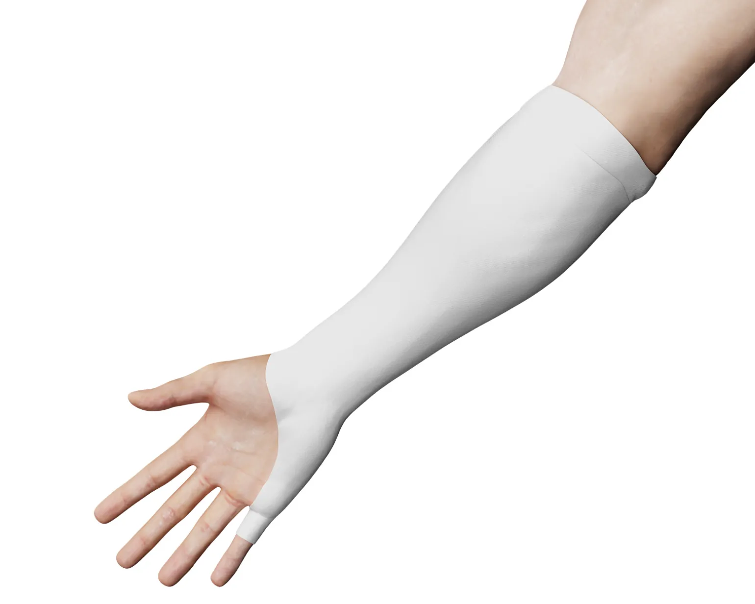 ES Arm Sleeve Open Palm Long - Size XL - White