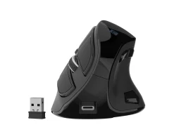 Euphonie Pro Wireless Vertical Mouse - Black