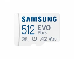 EVO Plus microSDXC UHS-I U3 512GB & SD adapter - Flash Memory Card