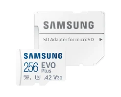 EVO Plus microSDXC UHS-I U3 256GB & SD adapter - Flash Memory Card