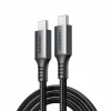 Fast Charging USB-C to USB-C PD Cable 2m - Black/Gray