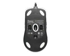 Feather Black & White Ultralight Gaming Mouse - Huano Blue