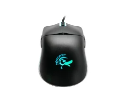 Feather Black & White Ultralight Gaming Mouse - Huano Blue