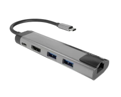 Fowler GO Hub USB-C Multiport Adapter 5 in 1 - USB-hub (100W)