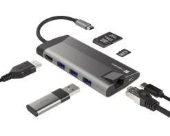 Fowler Plus Hub USB-C Multiport Adapter 8 in 1 - USB-hub