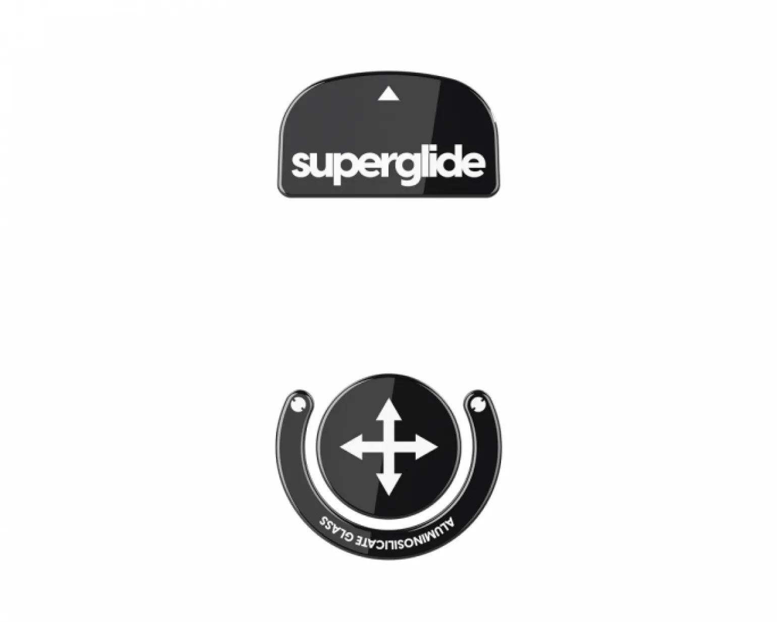 Glass Skates for Logitech G Pro X Superlight - Black