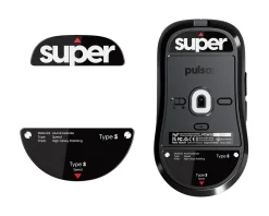 Glass Skates Type-S for Pulsar TenZ Signature Edition - Black