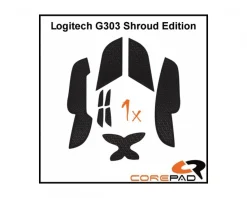 Grips for Logitech G303 Shroud Edition - Black