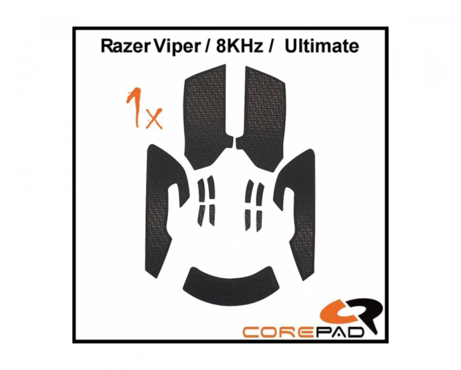 Grips for Razer Viper/Viper 8kHz/Viper Ultimate - Black