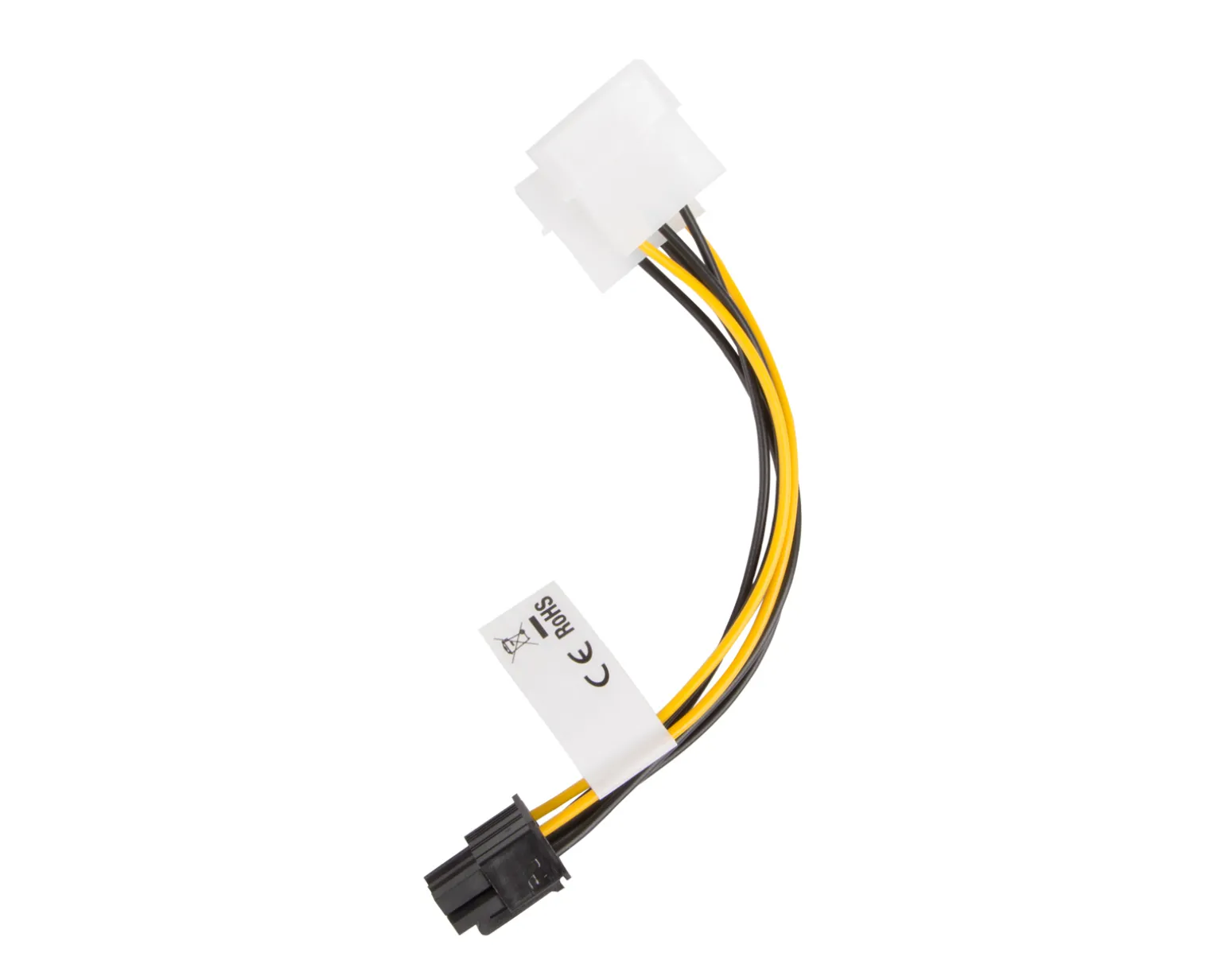 HDD Molex (Male/Female) 3 Pin to BTX 6 Pin PSU Cable 15cm