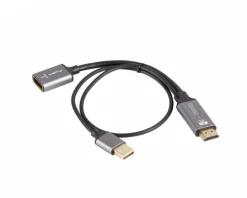HDMI to DisplayPort Adapter 4K Black - 0.2m