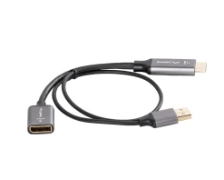 HDMI to DisplayPort Adapter 4K Black - 0.2m