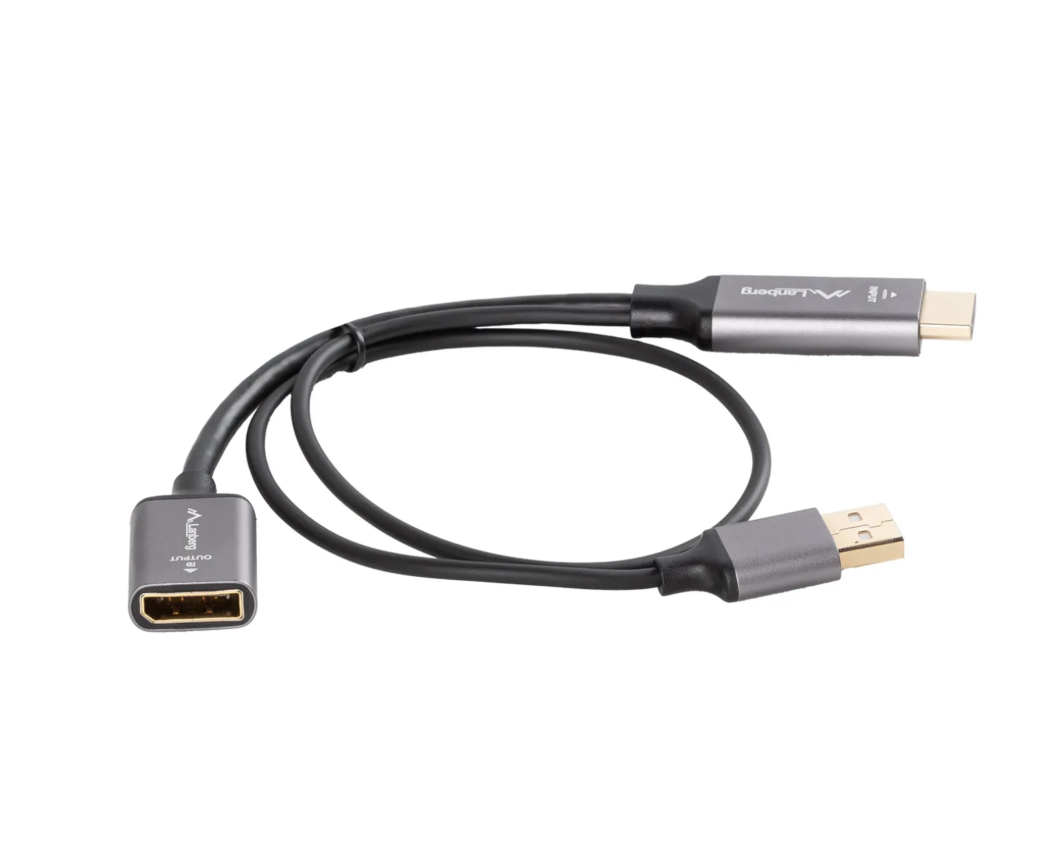 HDMI to DisplayPort Adapter 4K Black - 0.2m