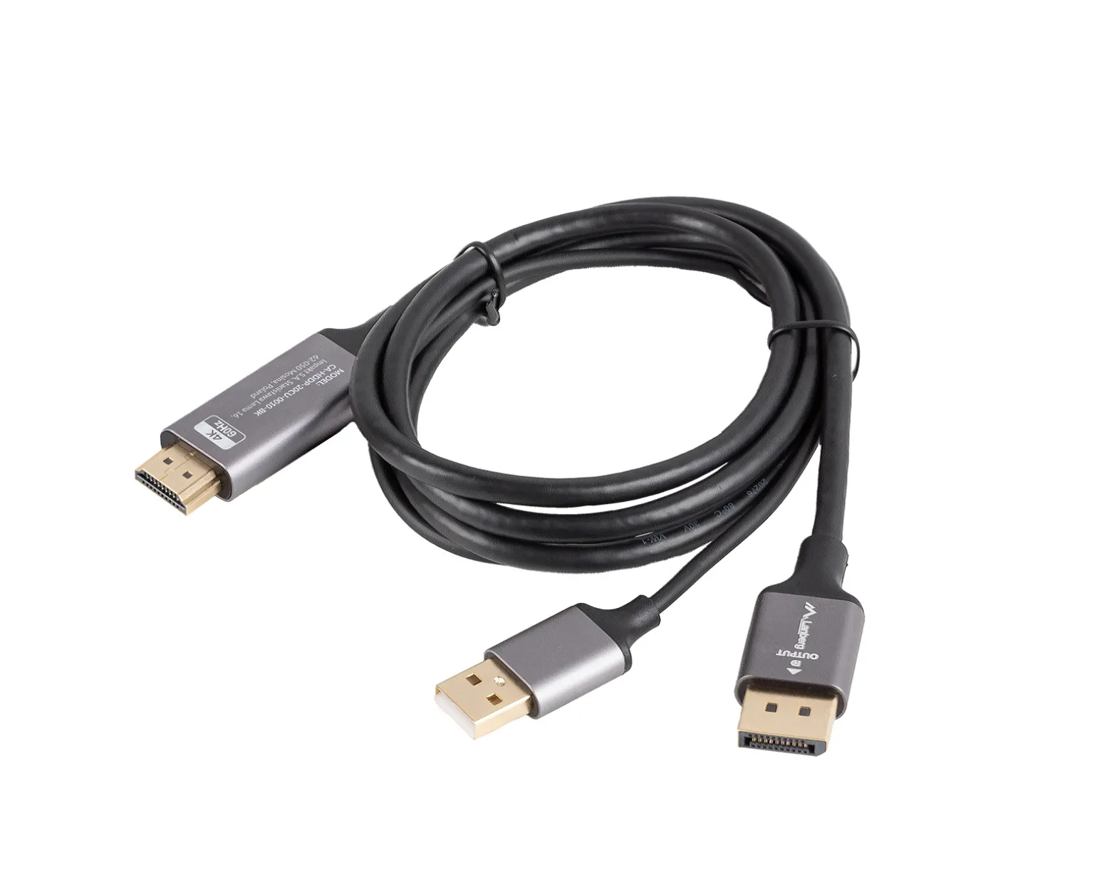 HDMI to DisplayPort Cable 4K Black - 1m