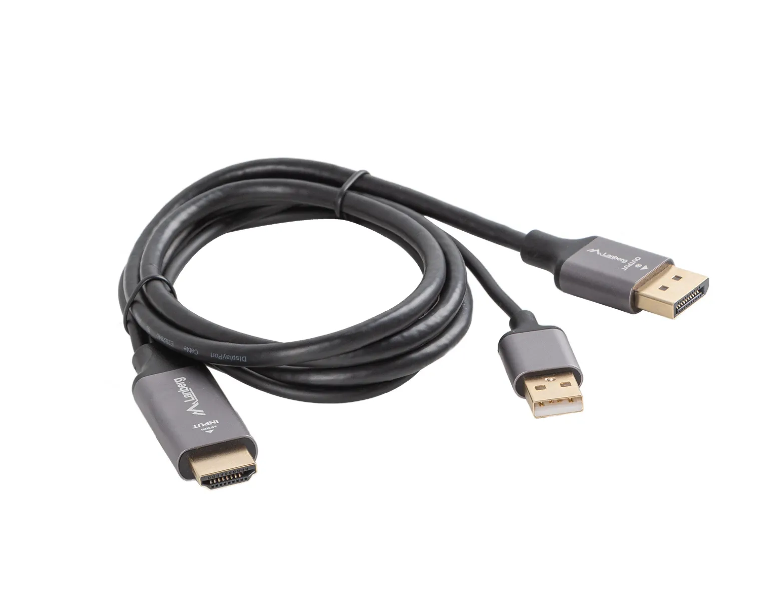 HDMI to DisplayPort Cable 4K Black - 1m