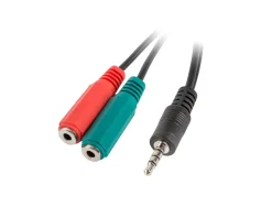 Headset Adapter 3.5mm (Male) 4-Pin to 2x3.5mm (Female)