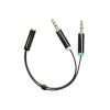 Headset Adapter 3.5mm 0,1 Meter Black