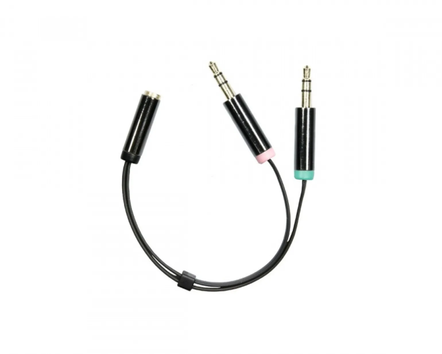 Headset Adapter 3.5mm 0,1 Meter Black