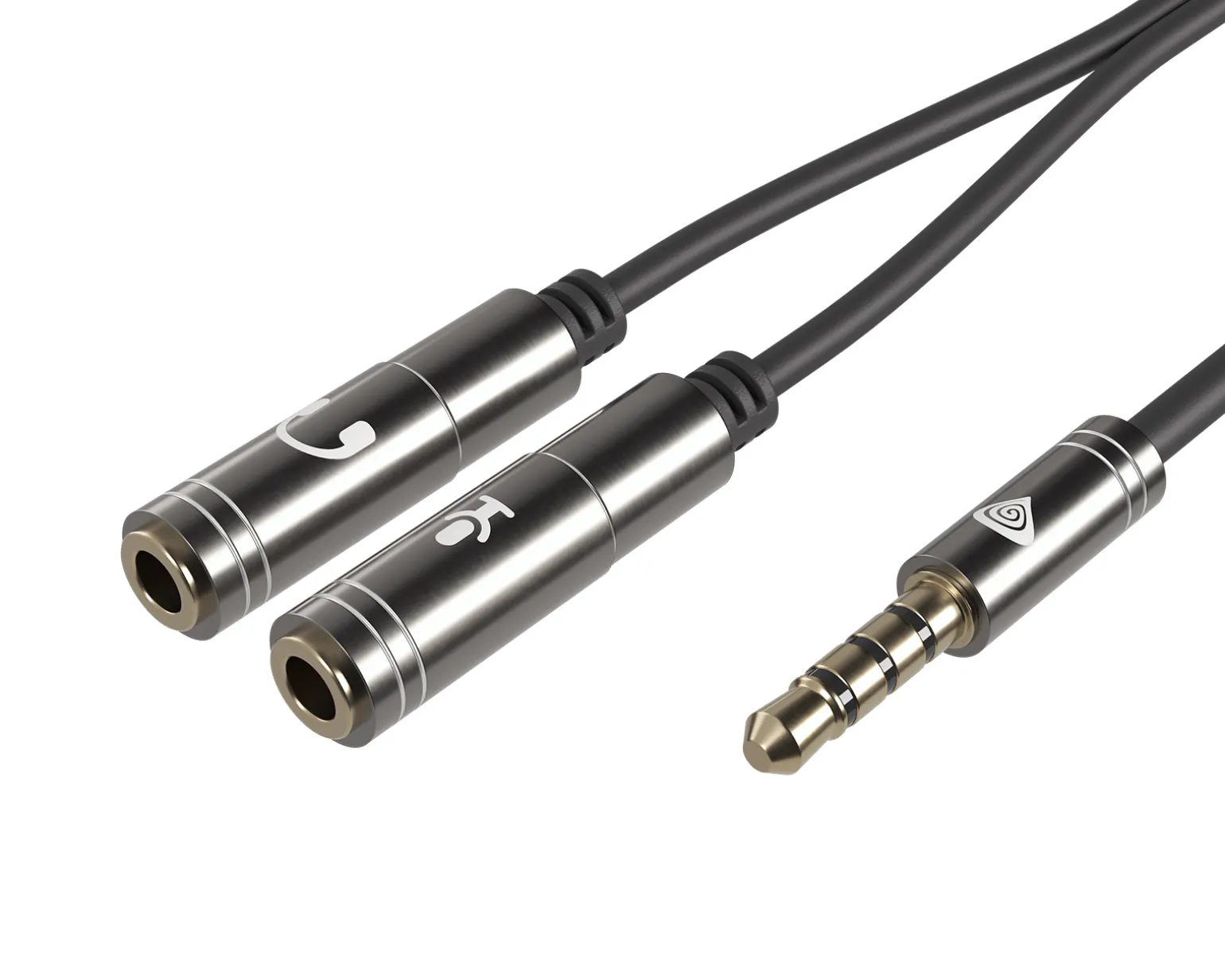 Headset & Sound Adapter 4-pin 3.5mm to 2x3.5mm