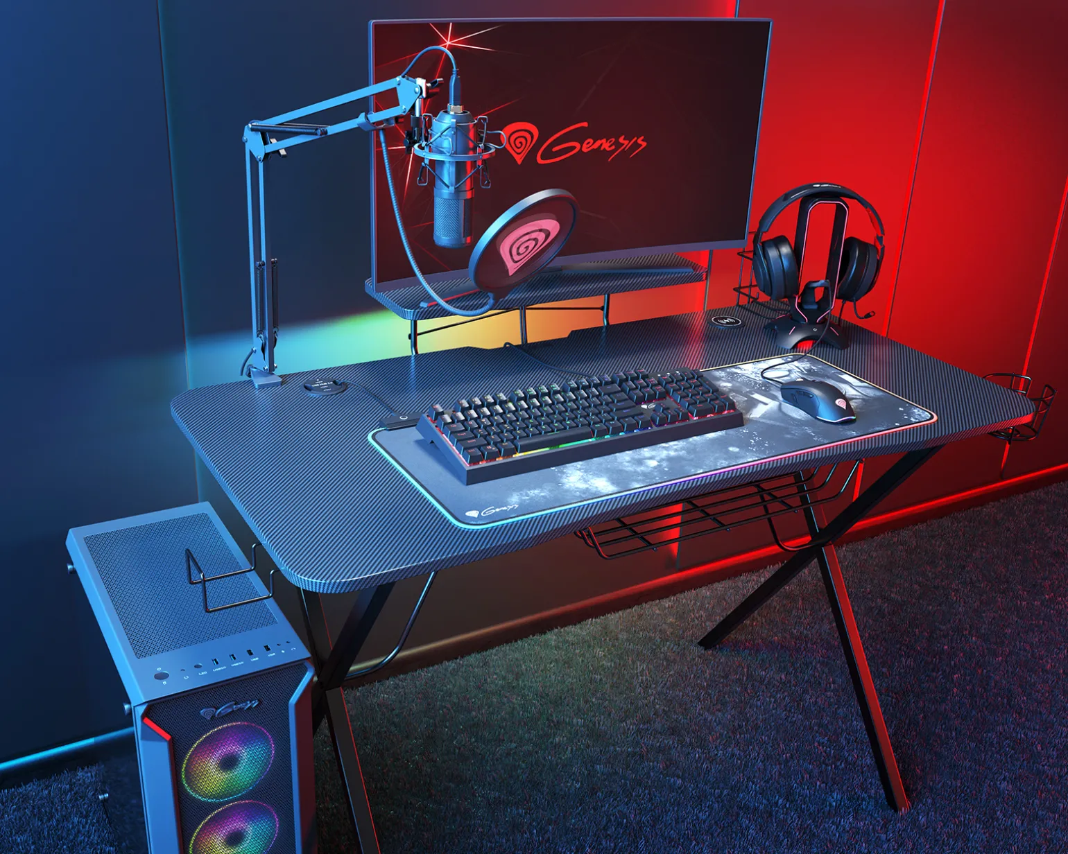 Headset Stand with Mouse Bungee Vanad 500