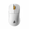 HELIX 8K Wireless Gaming Mouse - White [Yellow Scroll-Wheel]