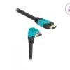 High Speed HDMI-Cable 2.1 Downwards angled - Black - 3m