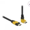High Speed HDMI-Cable 2.1 Upwards angled - Black - 1m