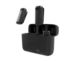 Hopper Lavalier Wireless Microphone 2pcs (USB-C) - Black