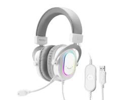 H6 USB 7.1 Gaming Headset RGB - White