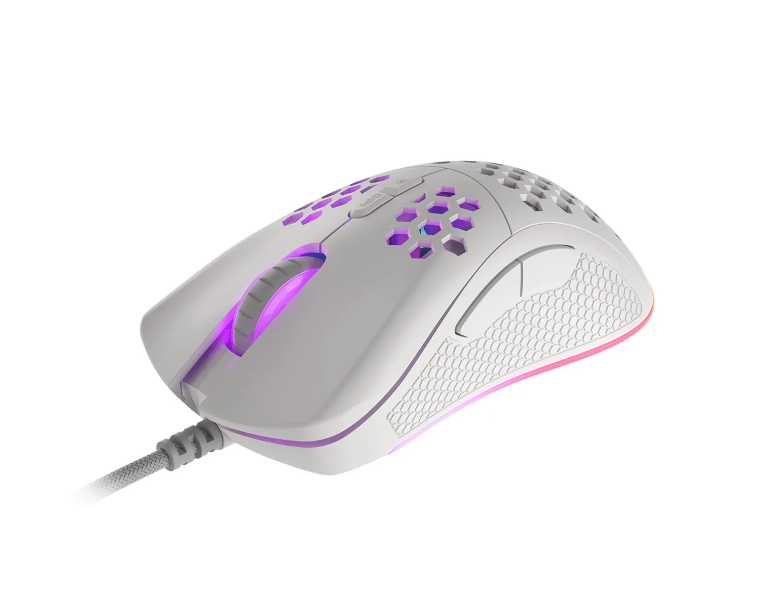 Krypton 555 Ultralight RGB Gaming Mouse - White