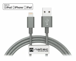 Lightning MFi Cable Nylon - Lightning to USB (1.5 m) Gray