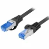 0.5 Meter Cat6A FTP LSZH CCA Network Cable Black + Fluke Passed