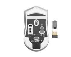 MM712 Hybrid Ultra Light RGB Wireless Gaming Mouse - White
