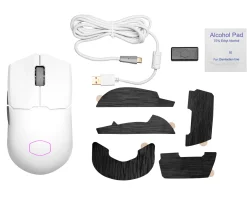 MM712 Hybrid Ultra Light RGB Wireless Gaming Mouse - White