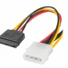 Molex (Male) to 2X SATA (Female) Cable 15cm