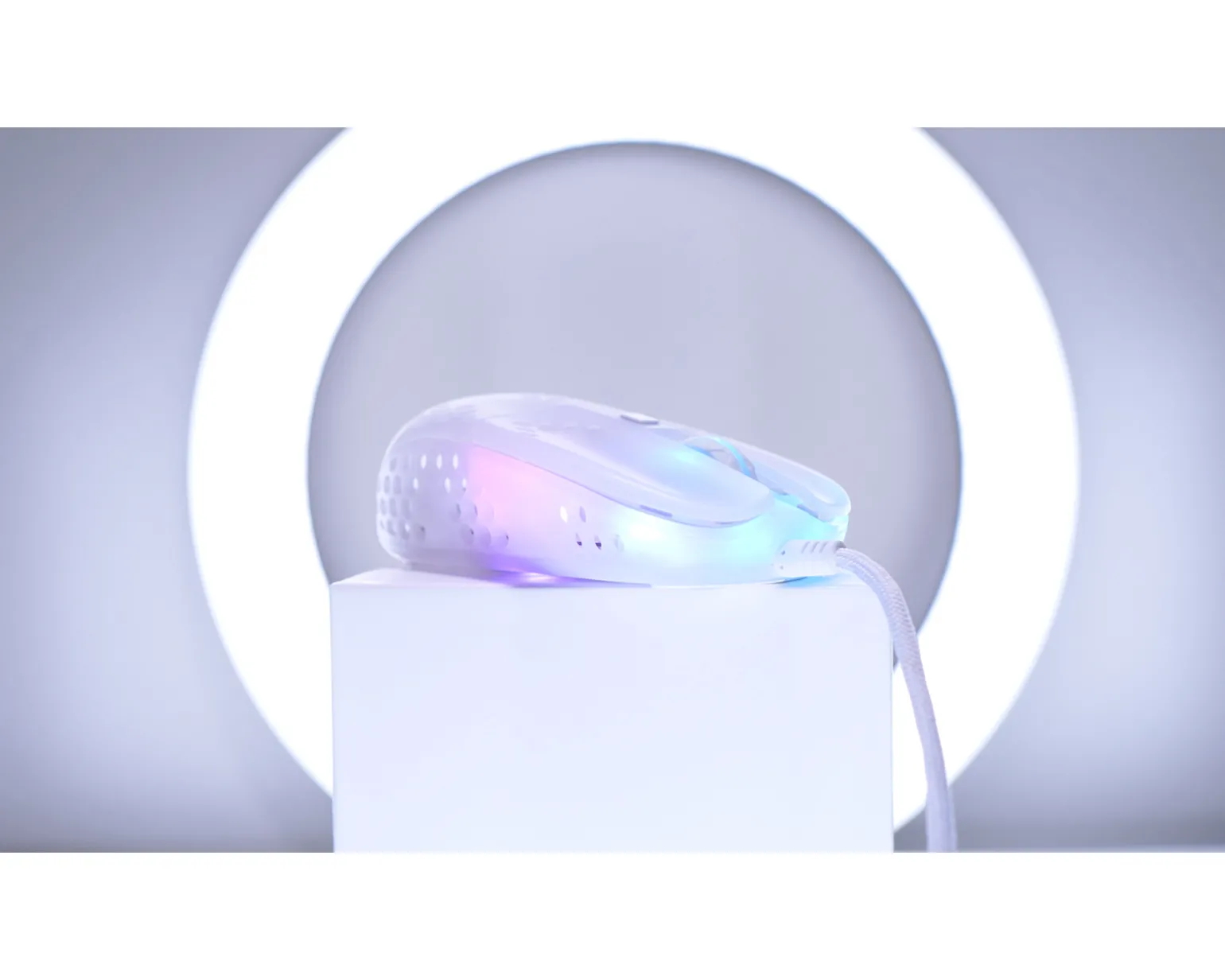 MZ1 RGB Zy''s Rail Gaming Mouse - White