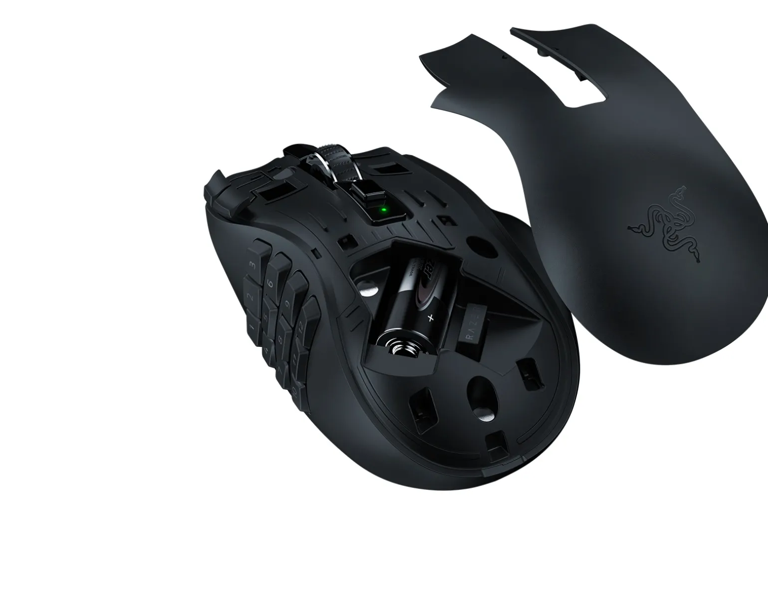 Naga V2 HyperSpeed - Wireless MMO Gaming Mouse - Black