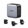 Nexode 65W 3-Port GaN Wall Charger with Travel Adapter (US/UK/EU)