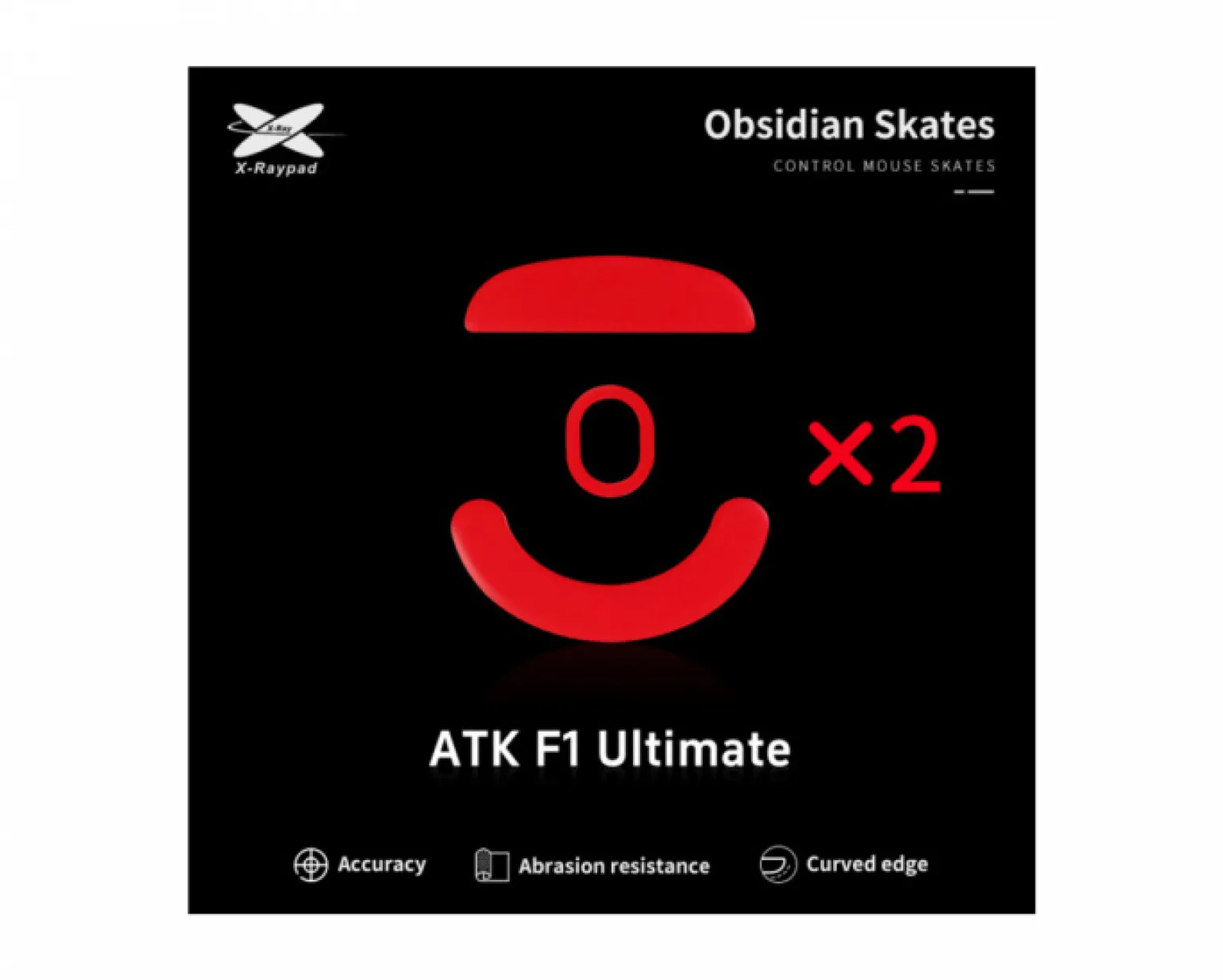 Obsidian Mouse Skates for ATK Blazing Sky F1 Ultimate