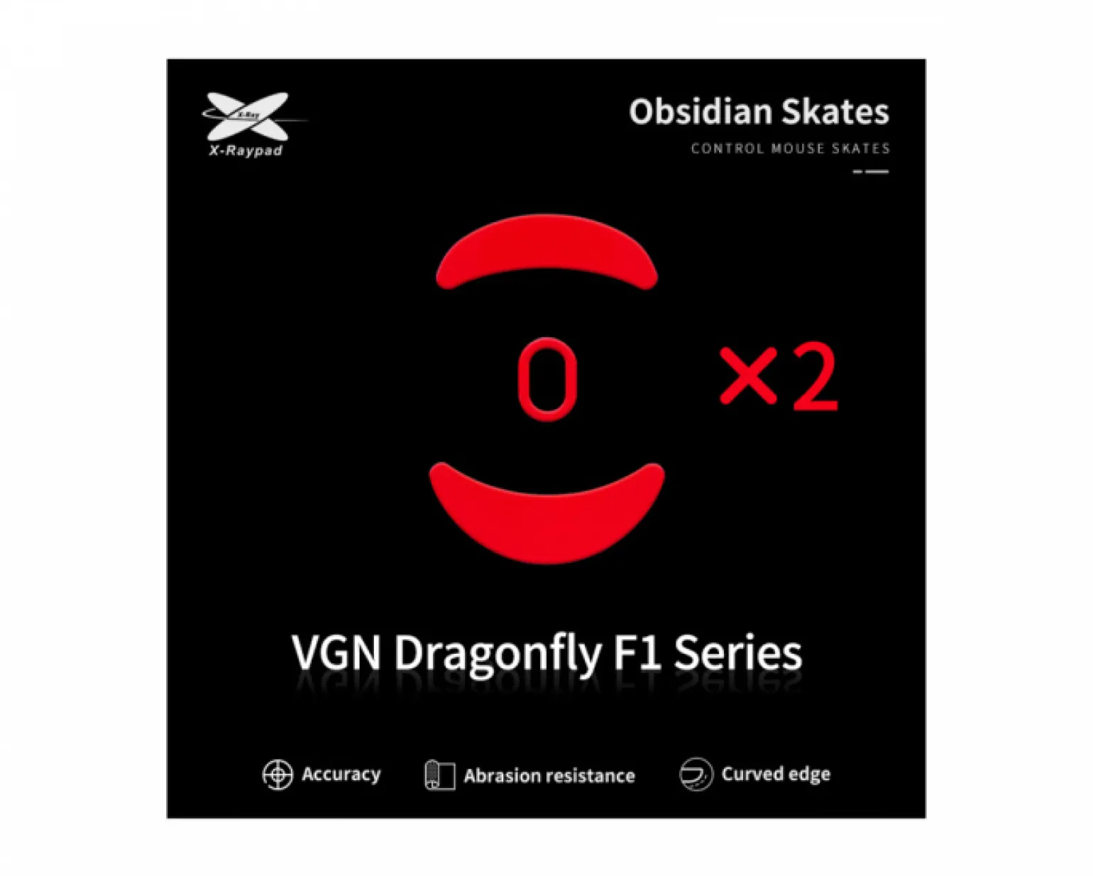 Obsidian Mouse Skates for VGN Dragonfly F1