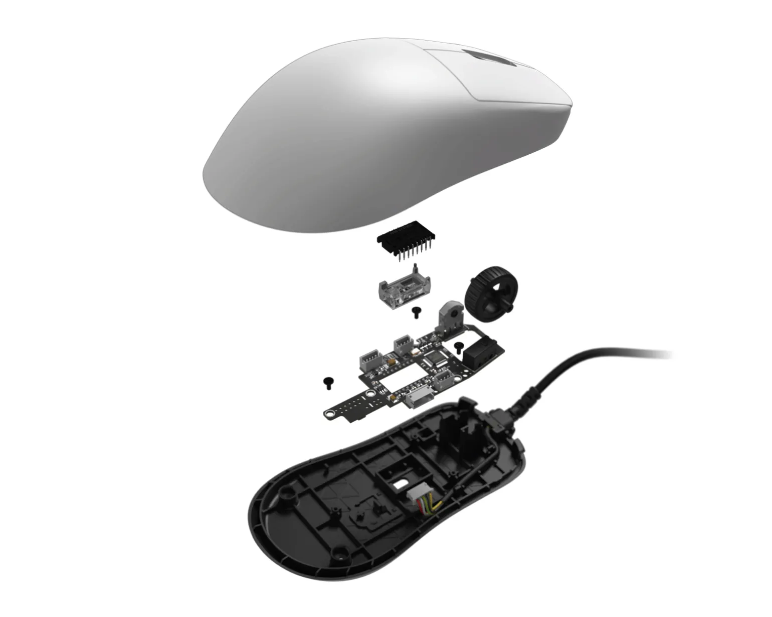 OP1 8K V2 Wired Gaming Mouse - White
