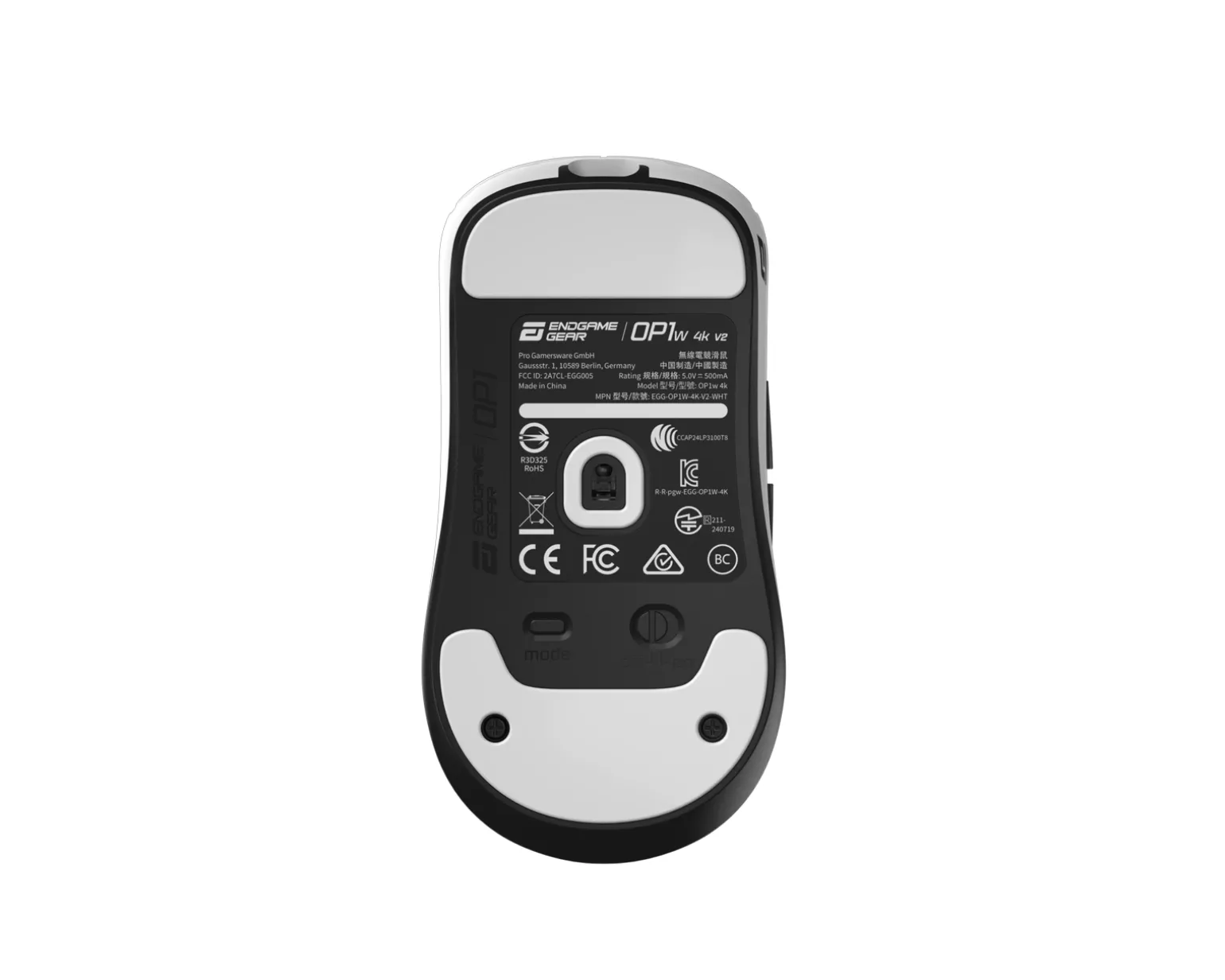 OP1w 4K V2 Wireless Gaming Mouse - White
