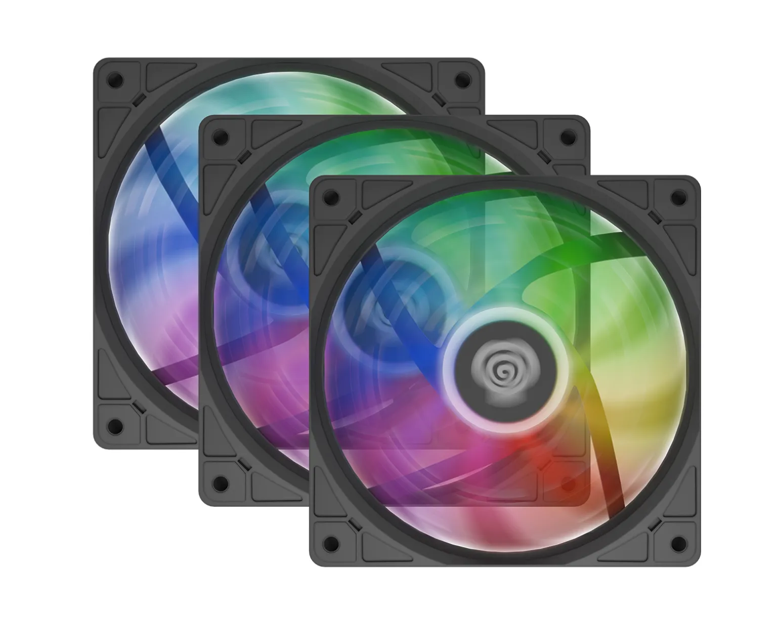 Oxal 120 ARGB 3-Pack - 120mm Fan - Black