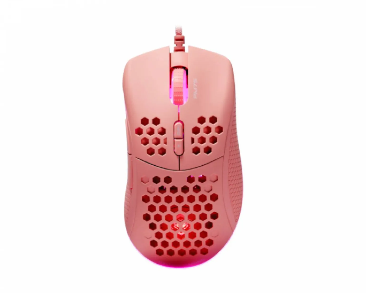 PM75 Ultra-Light RGB Gaming Mouse - Pink