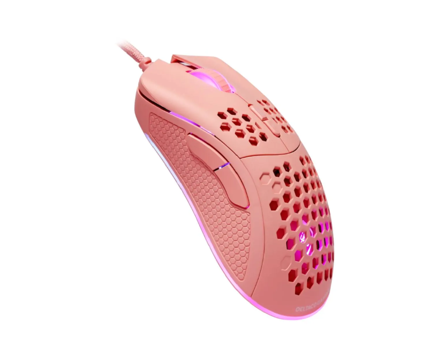 PM75 Ultra-Light RGB Gaming Mouse - Pink