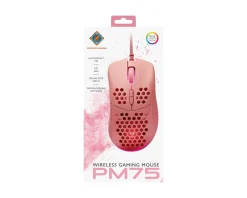 PM75 Ultra-Light RGB Gaming Mouse - Pink