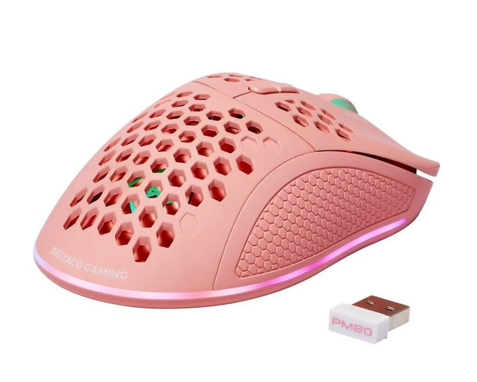 PM80 Wireless RGB Gaming Mouse Ultralight - Pink