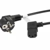 Power Cable Angled C13 (1.8 meter) Black